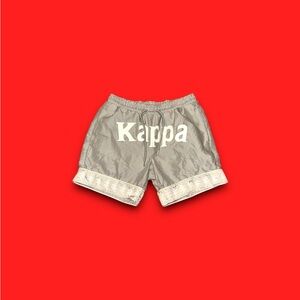 Kappa spell out grey Logo lined Shorts men’s small